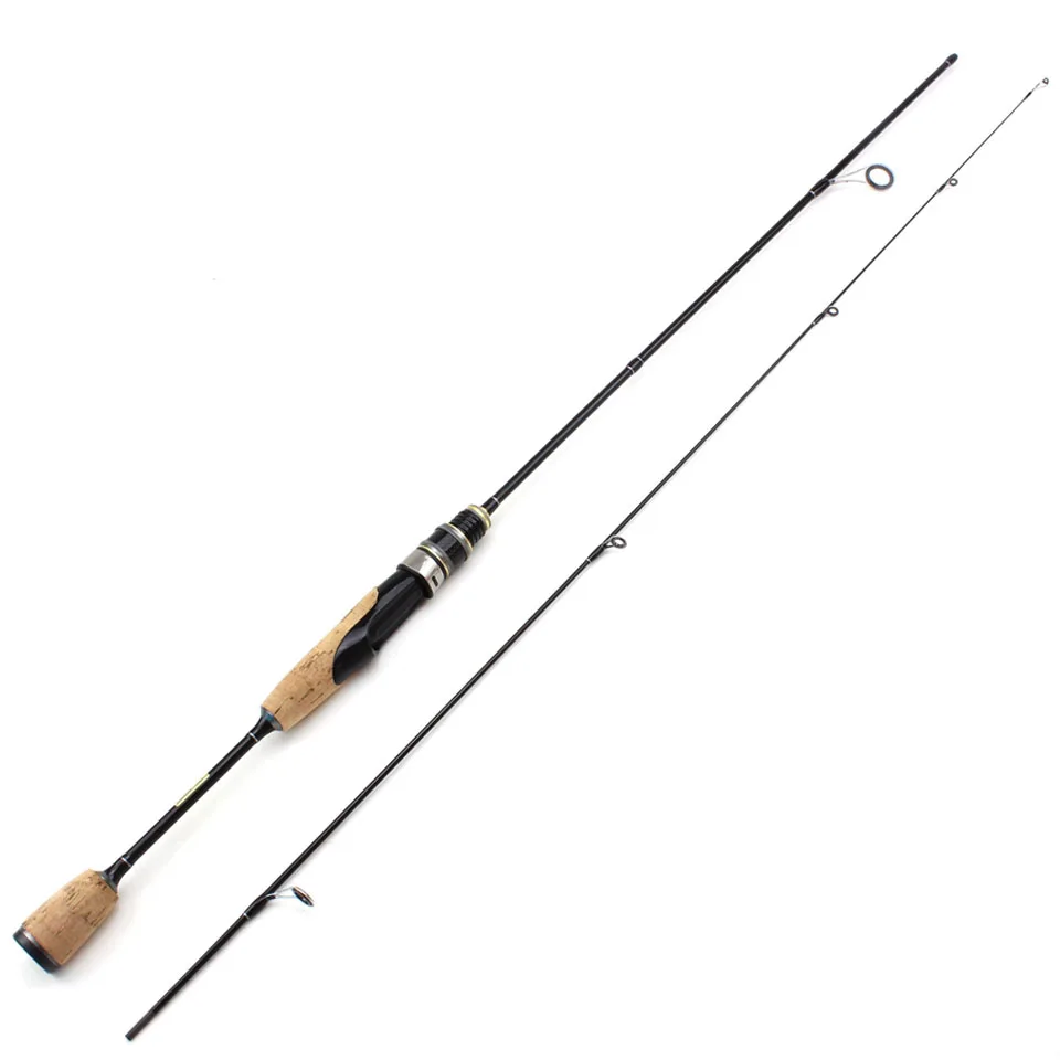 

1.68M Ultra light lure rod ul power 2-6g Lure Weight 3-7lb Carbon Fiber wooden handle Spinning fishing rod Fishing Tackle