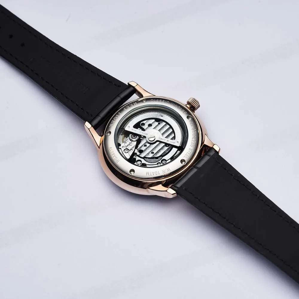 

Reef Tiger/RT Top Brand Luxury Fashion Watch Men Rose Gold Blue Waterproof Business Watches Relogio Masculino RGA8219