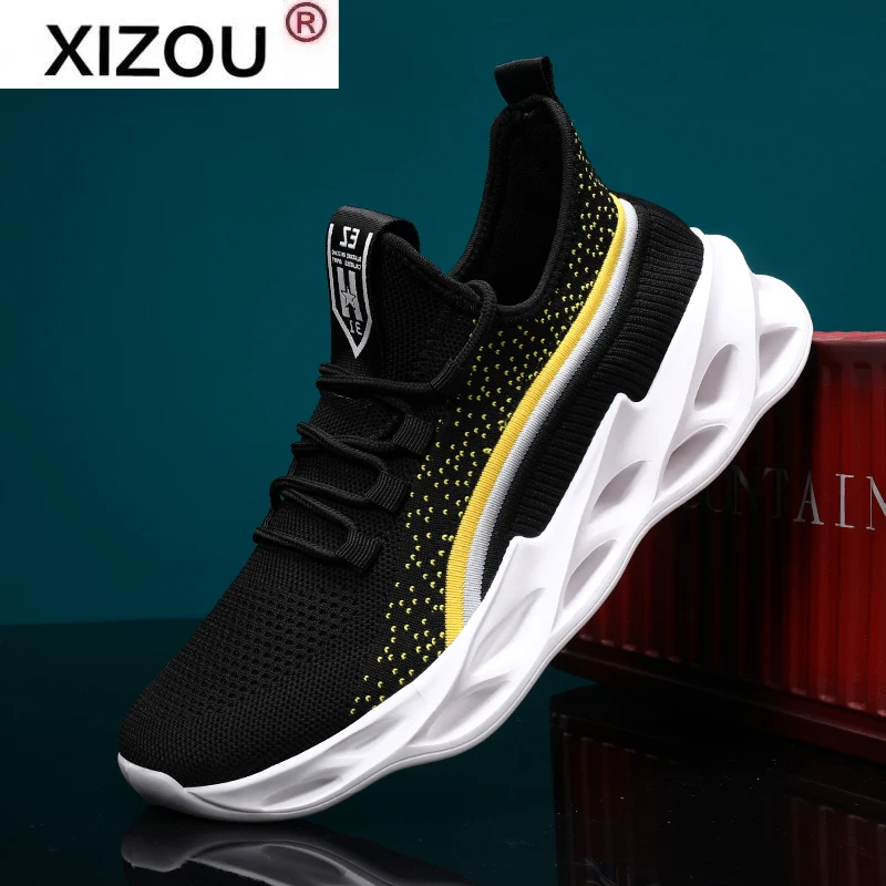 

Hot Stylish Men Harajuku Casual Shoes Light Footwear Outdoor Sport Sneakers Breathable Walking Jogging Training Big Size 39-46