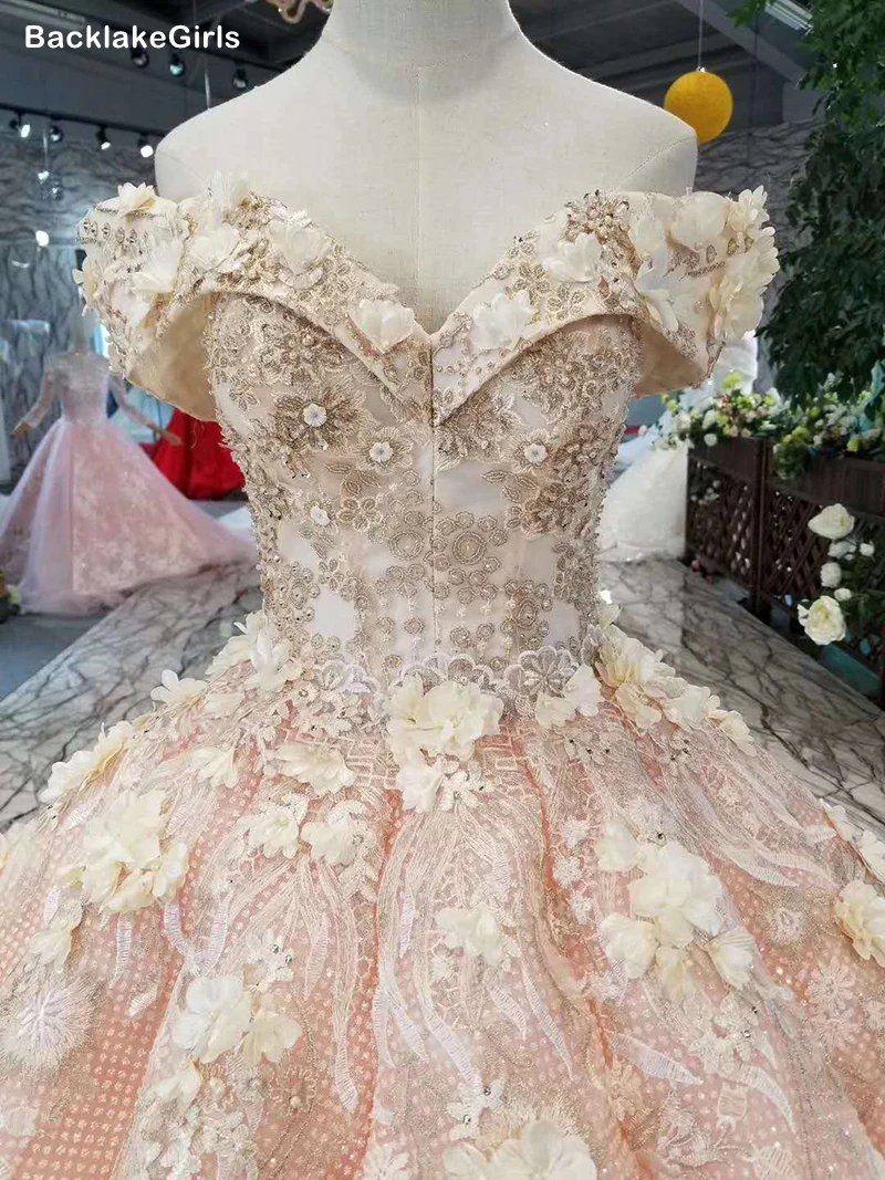 Платье для выпускного вечера девочек милое бальное платье с открытыми плечами