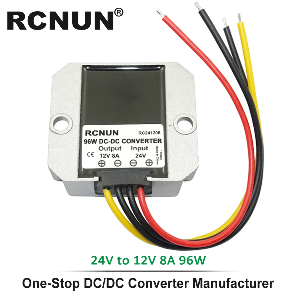 24V to 12V 8A 24 В до 12 В 13,8 В 1.5A 5A 8A 10A 15A 20A 30A 40A DC преобразователь понижающий регулятор напряжения трансформатор стабилизатор для автомобилей - Цвет: 24V to 12V 8A