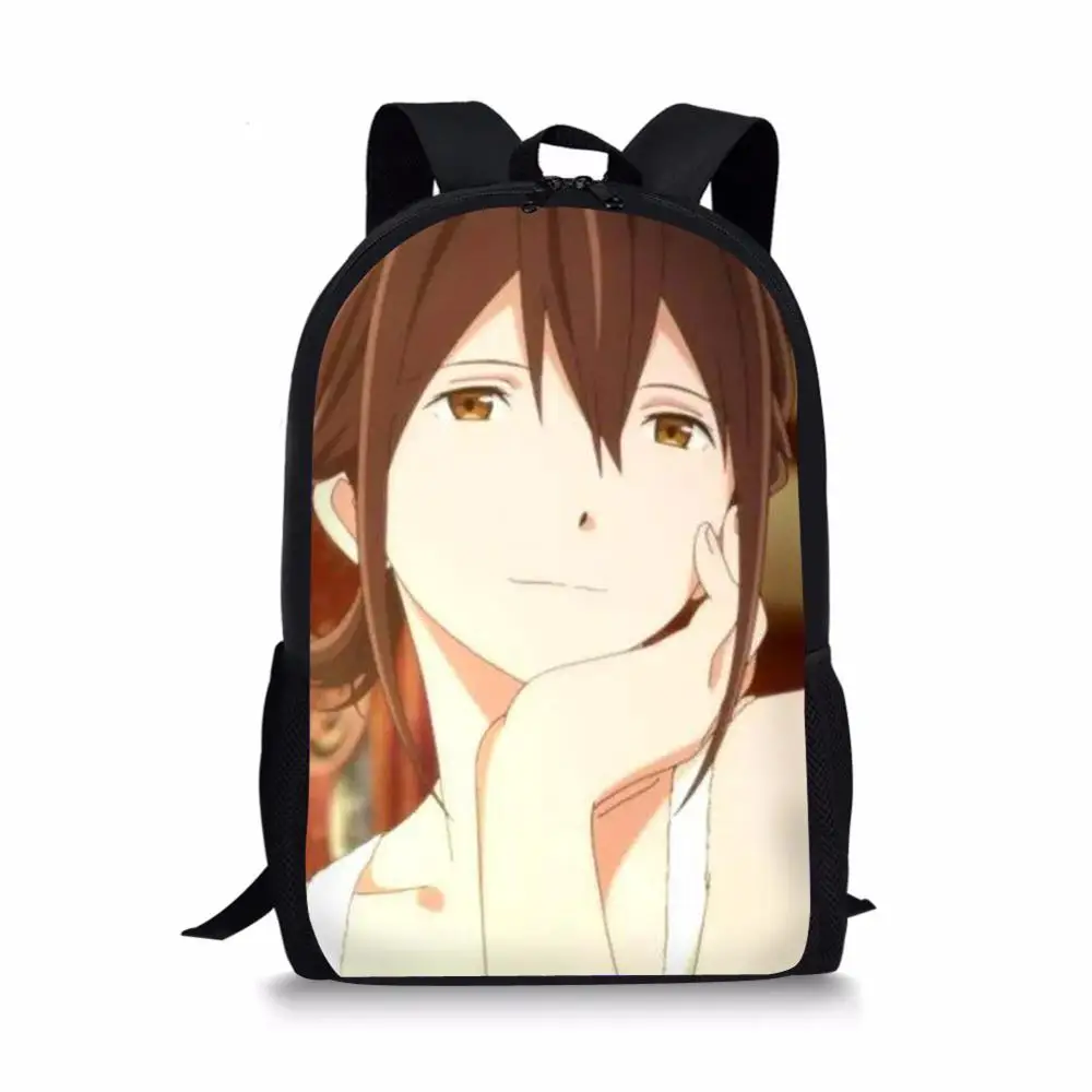 HaoYun Fashion Children Backpack I want to eat your pancreas Pattern School Book Bags Cartoon Gothic Design Teenagers School Bag