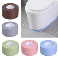 3 2mx38mm bathroom kitchen shower water proof sink bath sealing strip tape white pvc self adhesive toilet corner seal strip