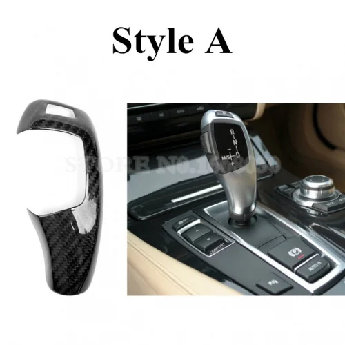 Рукоятка рычага переключения передач из углеродного волокна Накладка для BMW X5 X6