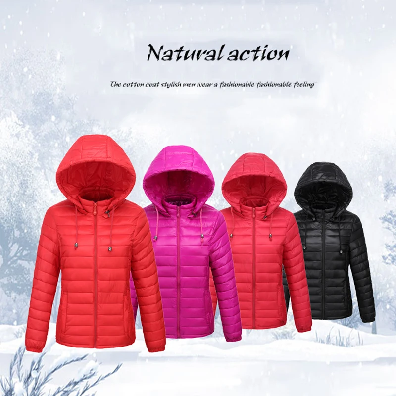 Модный хлопковый женский тонкий пуховик большого размера хлопковое пальто с