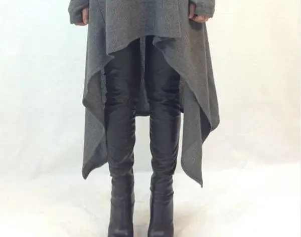 

Casual Cotton Linen Shirt Fashion Womens Loose Long Sleeve A -Line Off Shoulder Shirt Autumn Asymmetric Long Plus Size