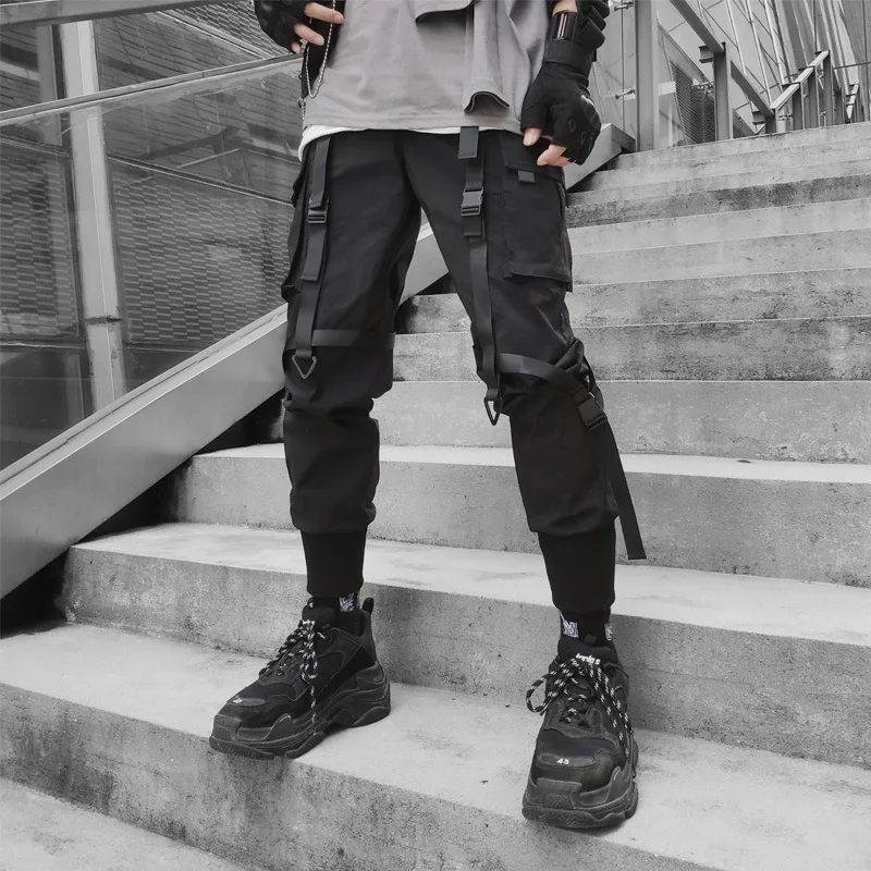 

Japanese Streetwear Pants Men Harajuku Fashion Military Multi Pockets Cargo Pants for Male Jogging Hip Hop Harem Trousers