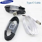 Оригинальный кабель Samsung TYPE-C 0,281,21,5 м, кабель для быстрой зарядки и передачи данных для samsung Galaxy S8 S9 Plus S10 Note 8 9 10 A3A5A7 2017