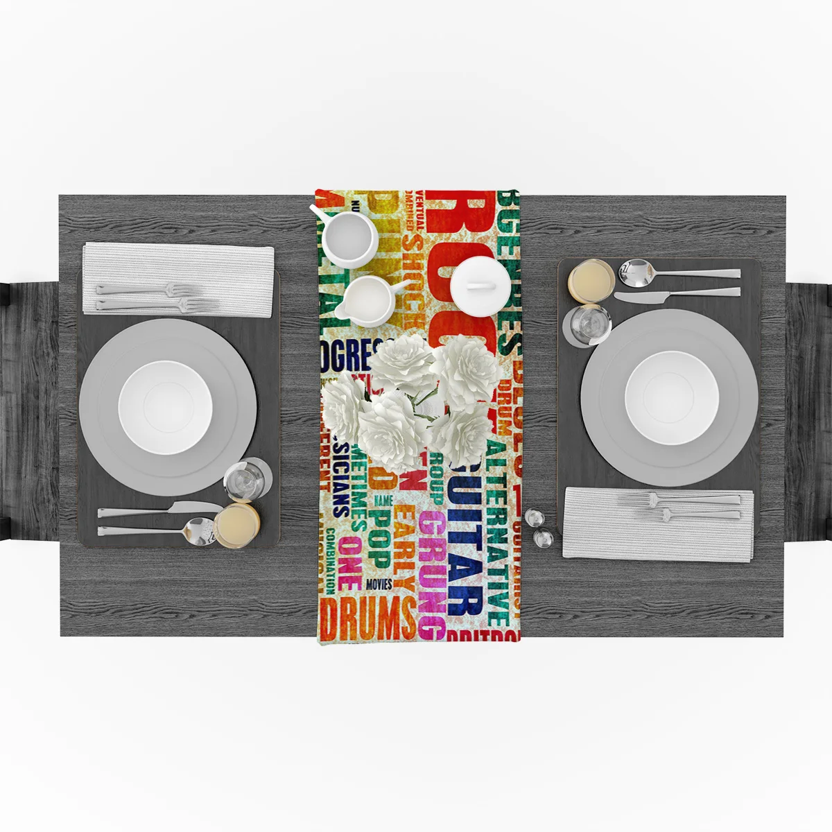 Граффити на стену художественный текст алфавит современный Настольный бегун