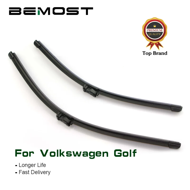 

BEMOST Car Wiper Blades For Volkswagen Golf MK4 MK5 MK6 MK7 Model Year From 1992 To 2018 Fit Push Button/Side Pin/Hook Arms