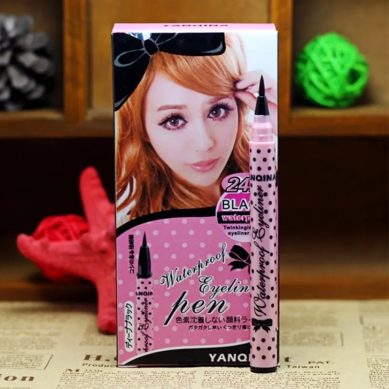 Черная Водостойкая Подводка комбинированная жидкая подводка для глаз косметика