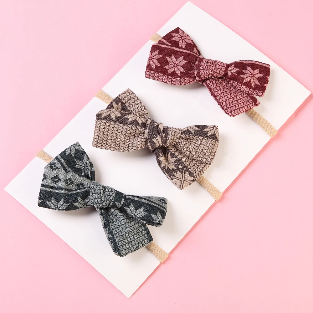 Повязка на голову для маленьких девочек тканевый аксессуар волос бант головной