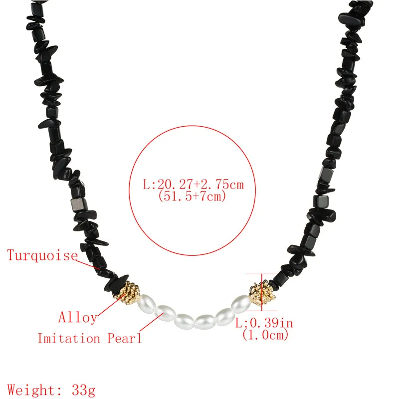 Женское Ожерелье В Стиле Хип хоп ожерелье из натурального камня с искусственным