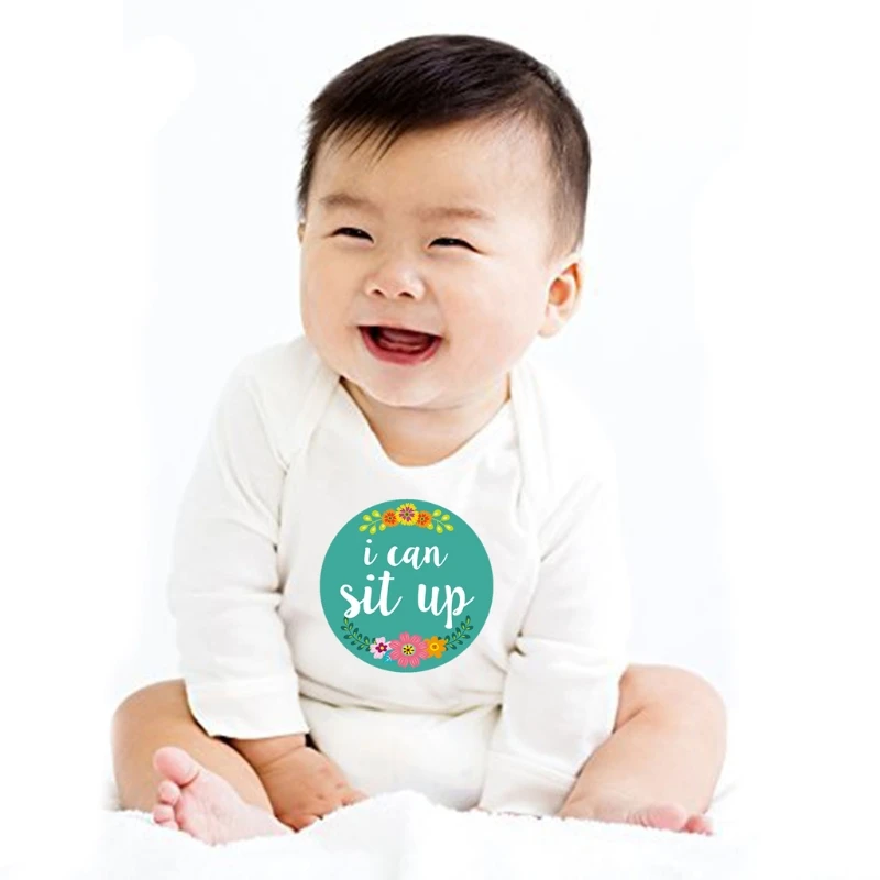 

Baby Monthly Stickers Baby First Year Month Age Growth Milestones Floral Stickers Unisex,1 to 12 Month
