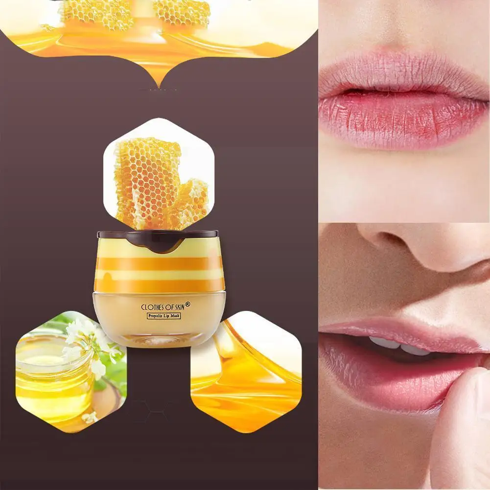

Propolis Moisturizing Lip Sleep Lip Balm Nourishing With Care Brush Anti-cracking Lip Lip Anti Unisex C4v3