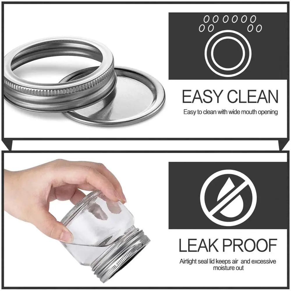 Каменные банки с обычными крышками идеально подходят для варенья меда свадебных