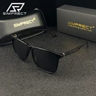 SIMPRECT Алюминий-магниевый сплав поляризационные солнцезащитные очки мужские 2020 Высокое качество ретро квадратные солнцезащитные очки UV400 антибликовые водительские солнцезащитные очки для мужчин