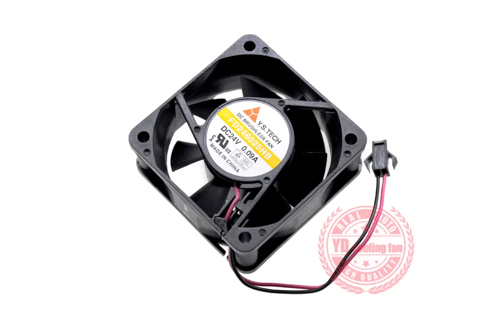 Новый вентилятор для преобразователя частоты Y.S.TECH FD246025HB 24 В 0.09A 6025 6 см |