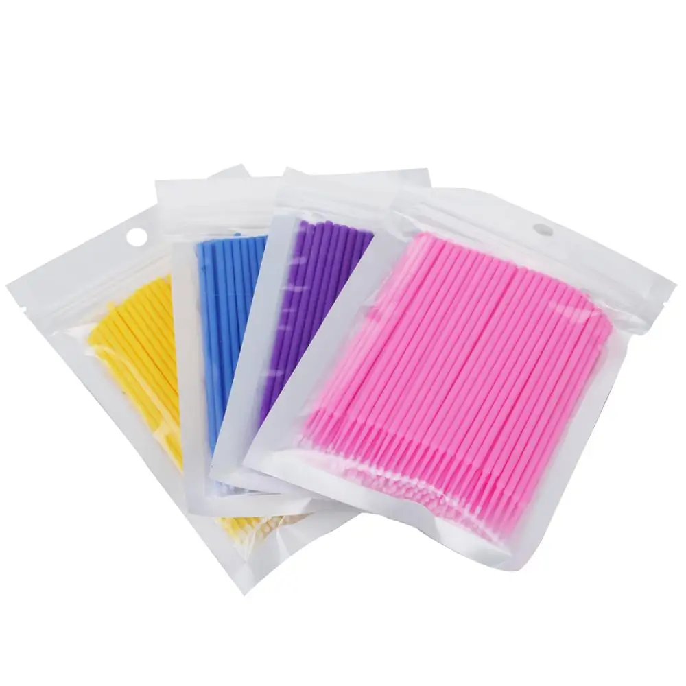 Одноразовые принадлежности для наращивания ресниц набор чистящих щеток ватный