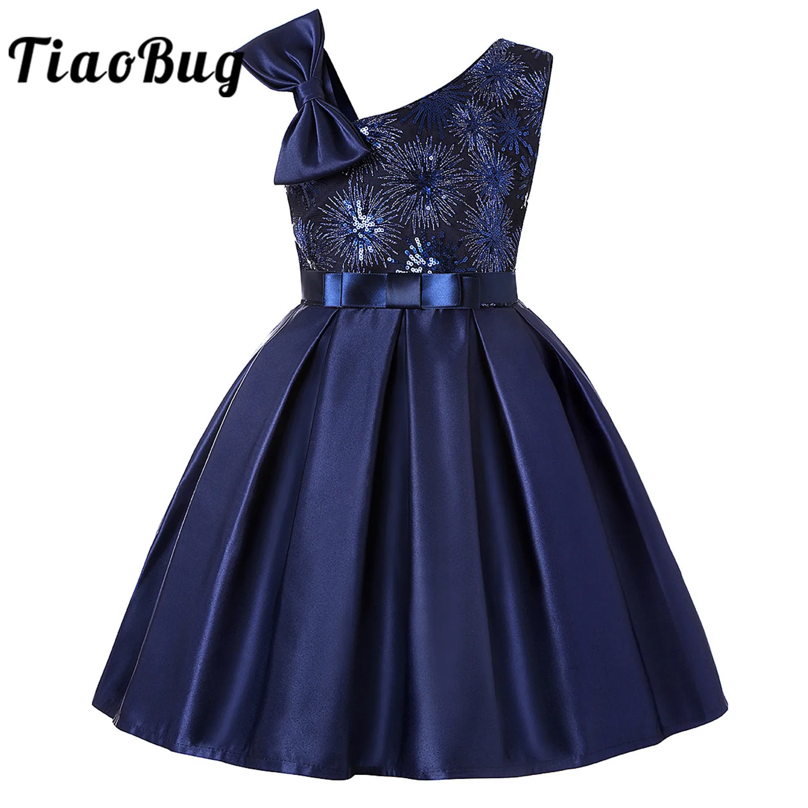 

2021 летнее платье для девочек с блестками; Из атласа; Пышное Платье для принцессы вечерние детская одежда платье с цветочным узором для девоч...