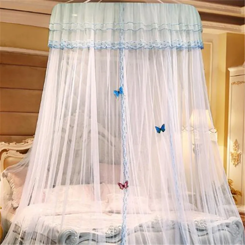 Новая роскошная однодверная подвесная купольная москитная сетка большое