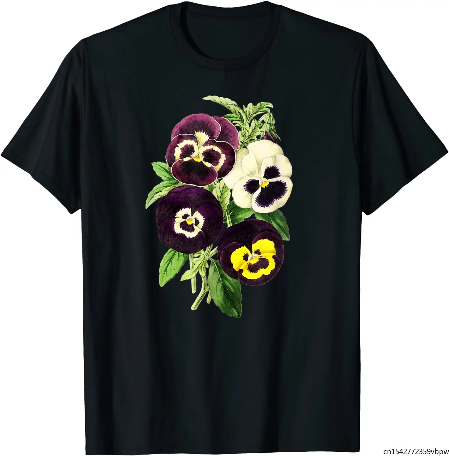 

Vintage Botanical Flower Floral T-Shirt Unisex Tee