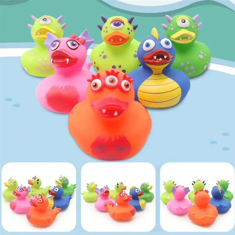 

2 шт., резиновые детские игрушки «утка дракона»