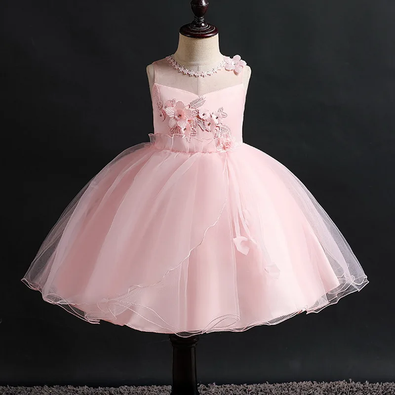 Платье на день рождения для маленьких девочек детское платье принцессы костюм с