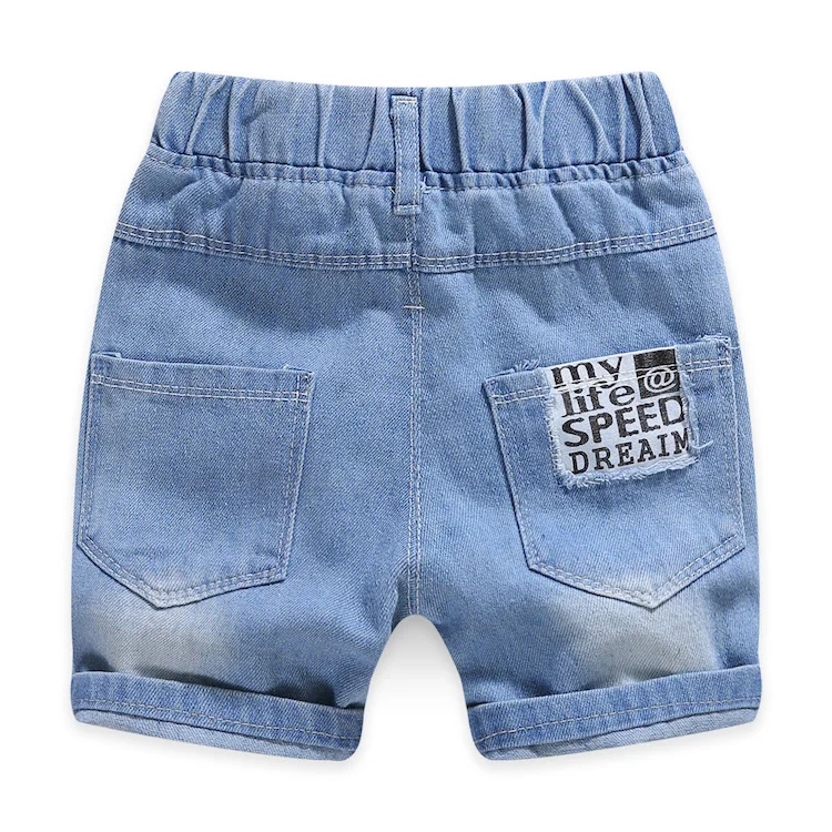 Летние детские штаны с мультяшным рисунком модные джинсовые шорты для девочек
