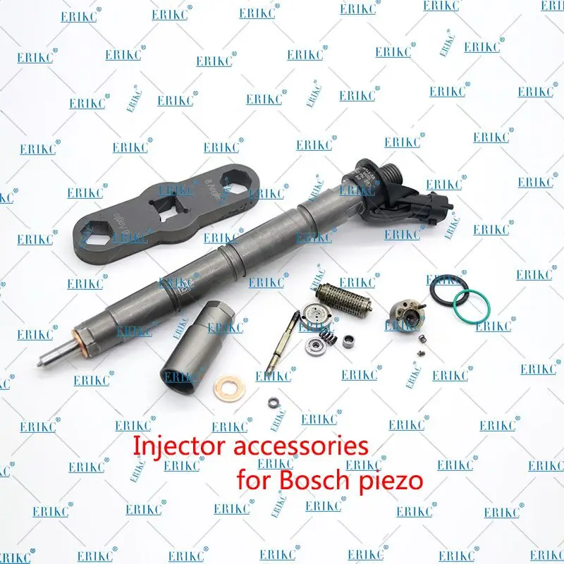 

ERIKC F00GX17005 Common Rail Fuel Injector Repair Kits Piezo Valve Set F00GX17004 For Bosch Piezo 0445115 / 116 Series Injectors