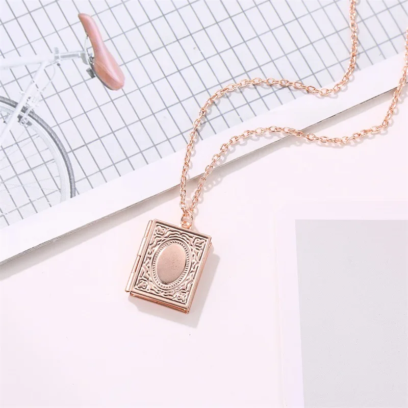 12 шт./лот Волшебная Ювелирная цепочка из розового золота и серебра в виде книги