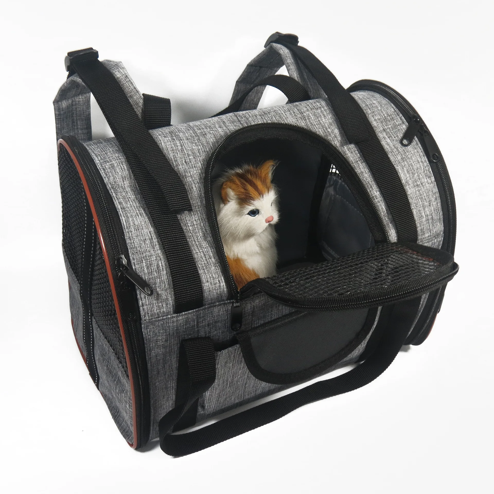 

Breathable Pet Dog Carrier Bag Foldable Pet Cat Carrying Outdoor Travel Bag 2 Colors Car Puppy Bag Dog Backpack Handbag Soft Bed
