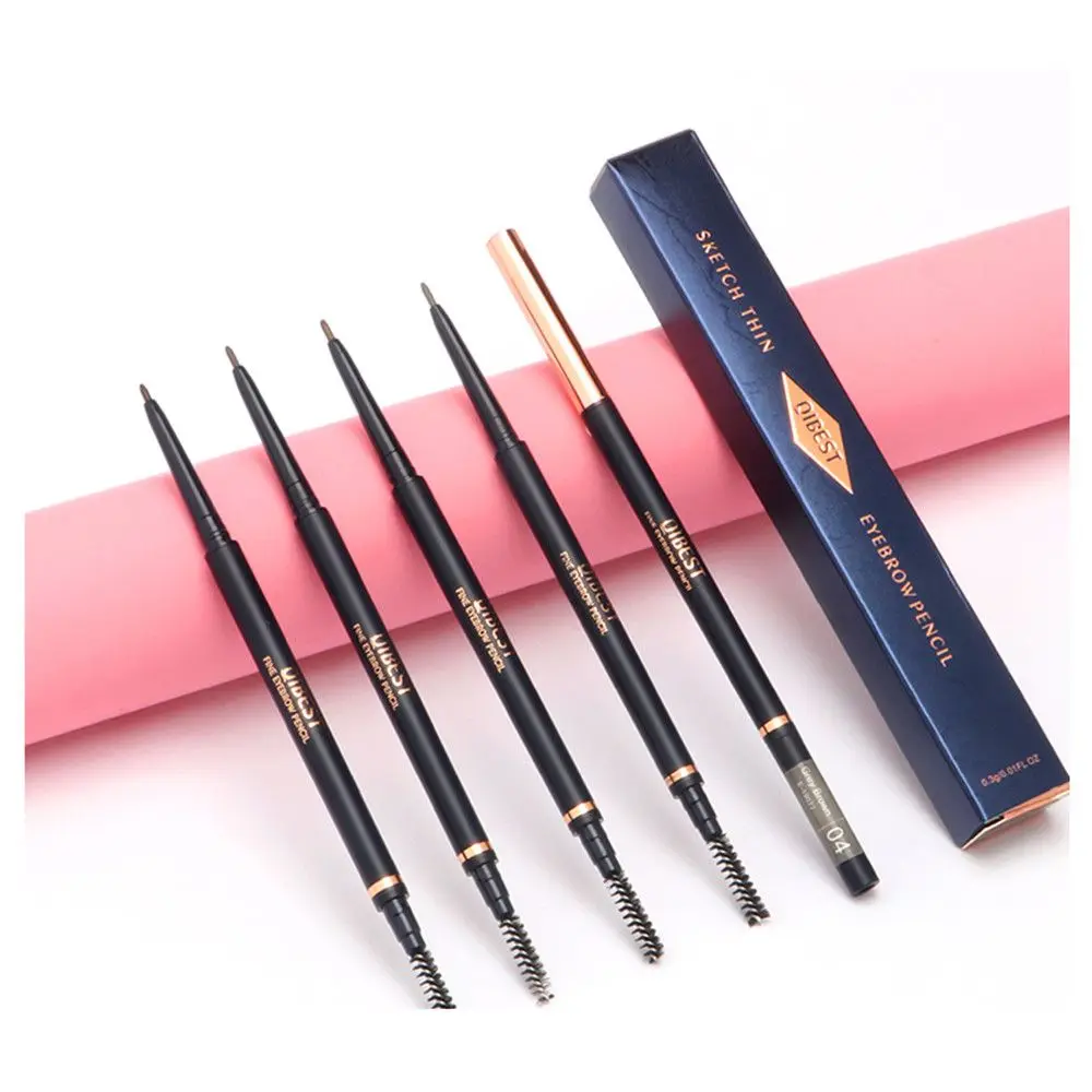 Автоматический водонепроницаемый тонкий татуажный подводка для глаз и карандаш для бровей с щеточкой на долгое время использования.