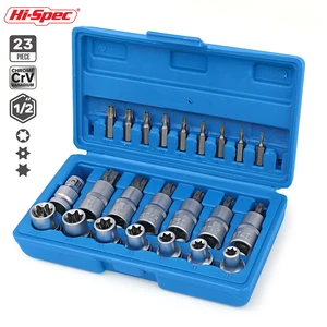 Набор торцевых головок 12 бит Hi-Spec E, набор переходников для торцевых головок и гаечных ключей, инструменты для ремонта автомобилей