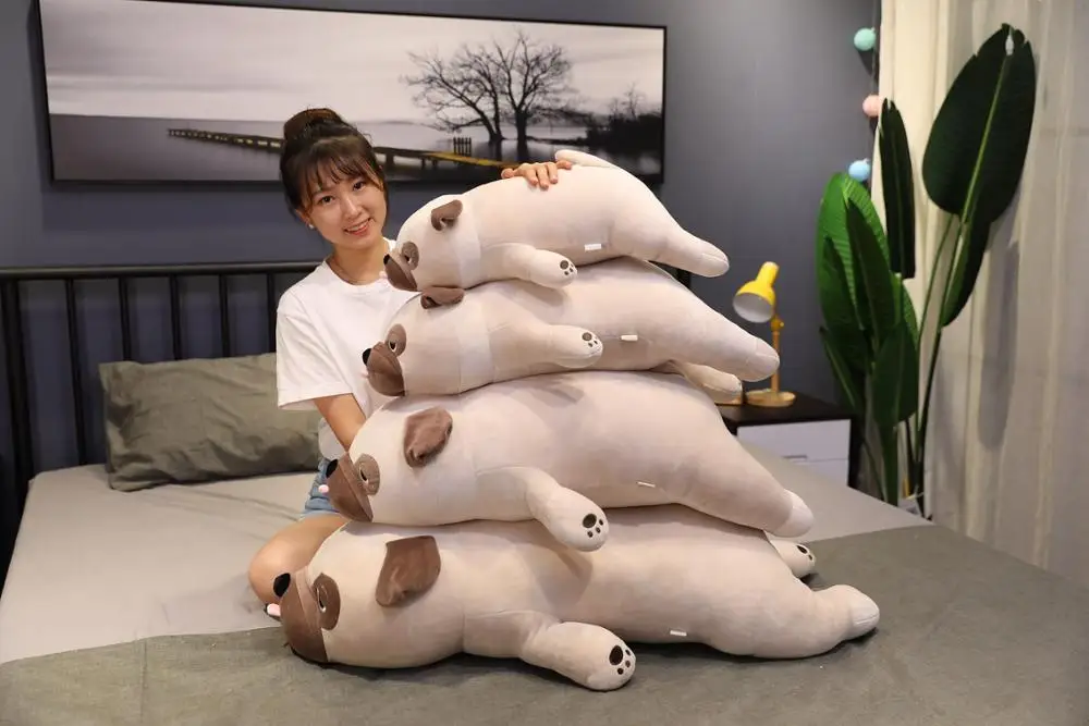

90-100cm Big Size Shar Pei Plushies doll Soft dog plush toy Throw pillow kids toys birthday gift for girlfriend