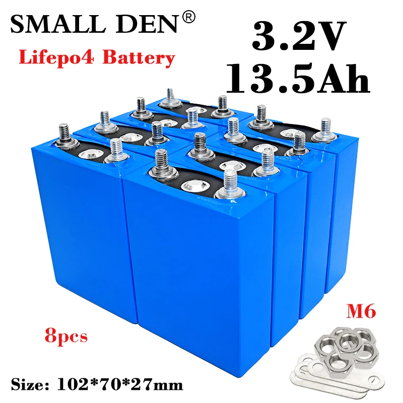 

NEW 3.2V 13.5Ah Lifepo4 battery 3.2v High power rechargeable cells diy 12V 24V Motorcycle Tricycle wheelchair Inverter batteries