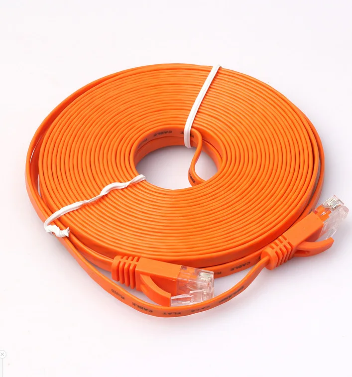 2019 Ethernet CAT6 Интернет плоский сетевой кабель Шнур патч провод RJ45 для ПК