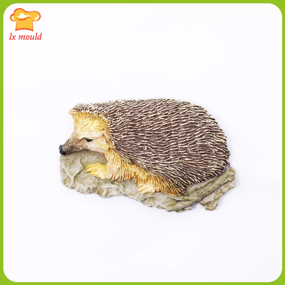 2020 новая силиконовая форма «Ежик», безопасная для пищевых продуктов, украшение для тортов, форма для сахарного ремесла, животное в лесу