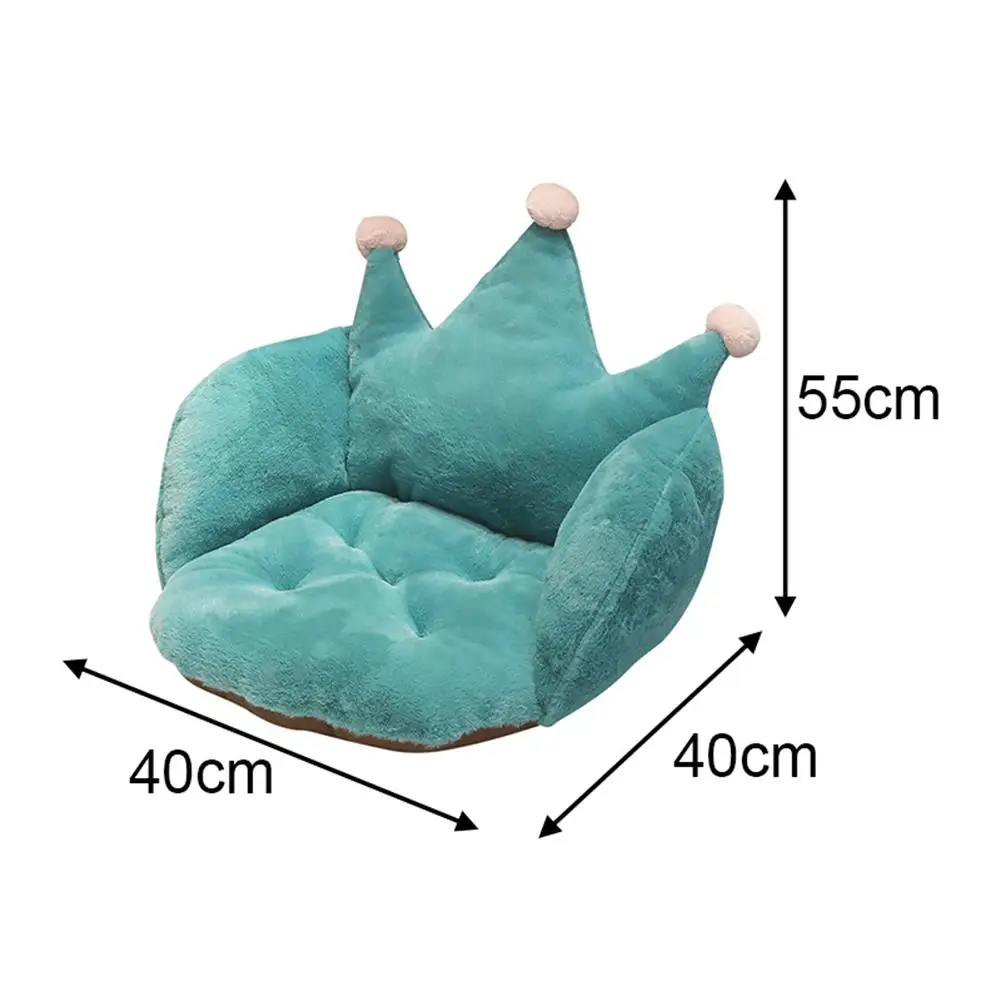 Короткая плюшевая подушка для сиденья в форме короны стула из полипропилена и