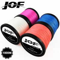 jof 8 strands 1000m 500m 300m pe braided fishing line tresse peche saltwater fishing weave superior extreme super strong