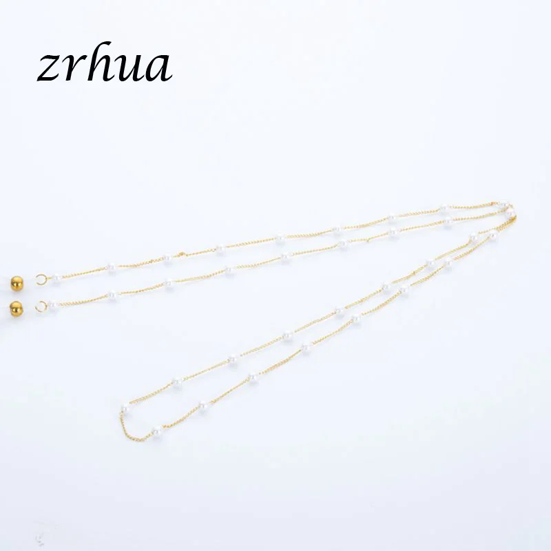 Цепочка для очков чтения женская модная металлическая шнуровка солнцезащитных с