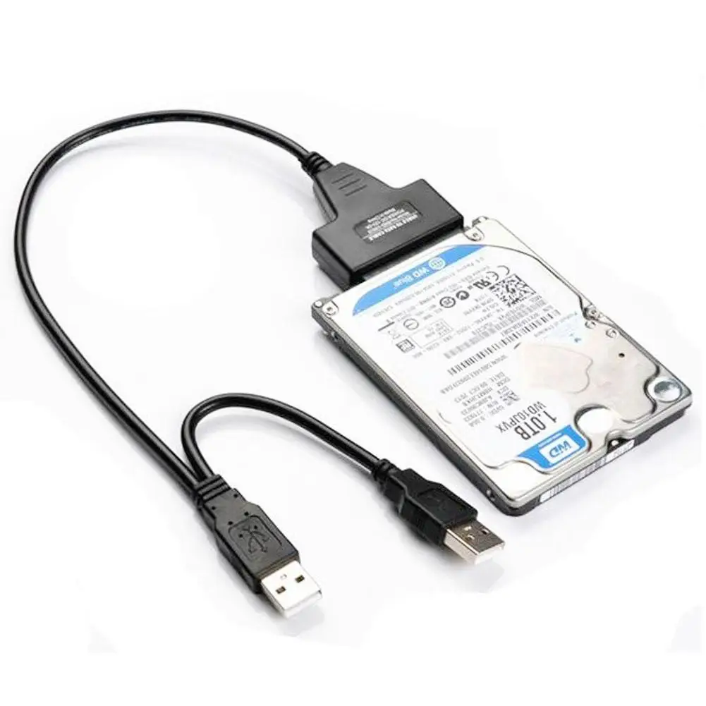 Кабель-Переходник USB SATA 0 3 м кабель-конвертер для жестких дисков 7 + 15 Pin в 2