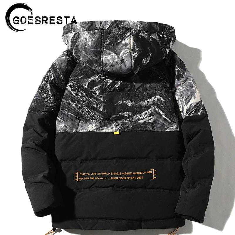 2020 зимняя камуфляжная 90% белая куртка на утином пуху мужское теплое пальто с