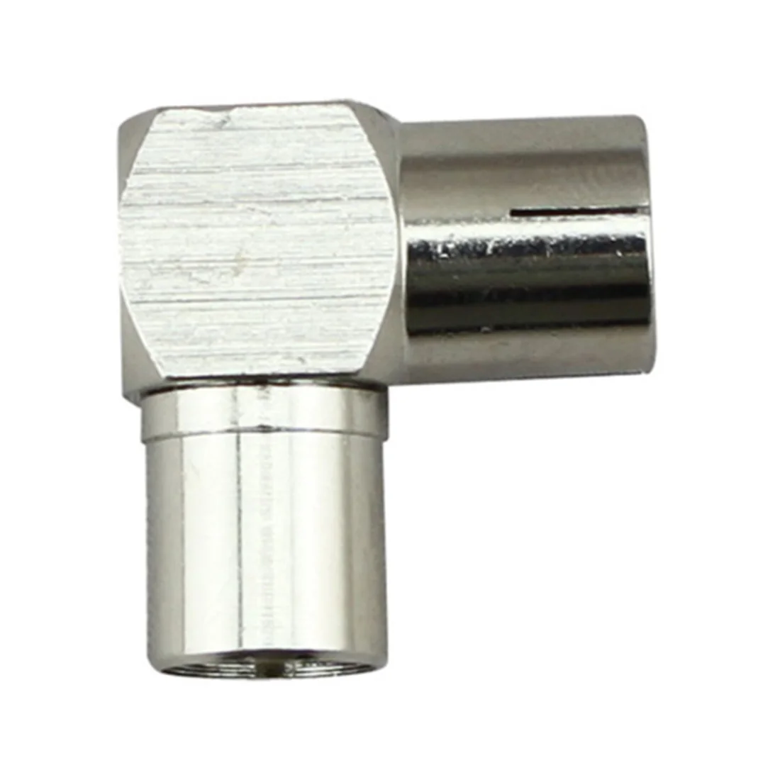 

2pcs Curved Plug Male To Female Easy Use TV Aerial Connector Set-top Box RF Coaxial F Type Metal 90 Degree Right Angle Adapter