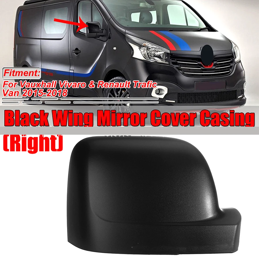 Защитная крышка для зеркала заднего вида Wooeight 1 шт. левая/правая подходит Vauxhall Vivaro