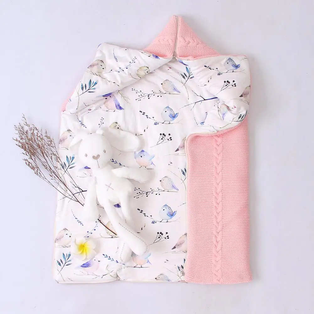 Теплые спальные мешки для новорожденных Bebes толстые коляски на молнии мальчиков