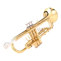 il belin trumpet bb b flat brass gold painted exquisite durable musical instrument with mouthpiece gloves strap case