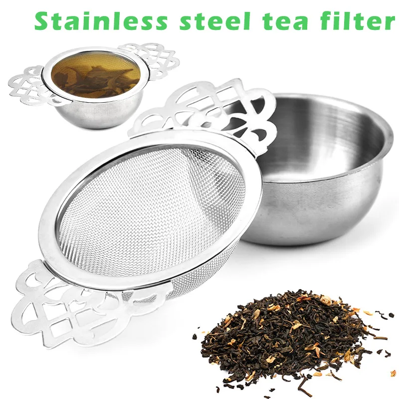 

Stainless Steel Tea Filter Double Ear Traditional Hanging Spice Mesh Tea Strainer
