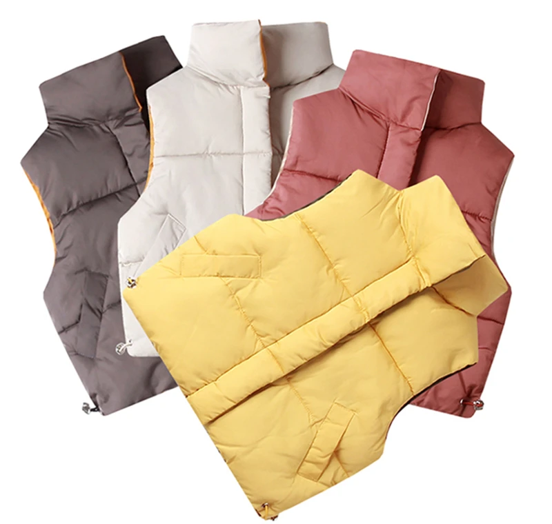 Осень-зима детские жилеты пальто От 2 до 8 лет теплые для мальчиков яркие цвета