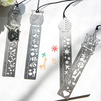 creative korea stationery hollow exquisite metal bookmark bullet journaling accessories cute personality scale ruler bookmark